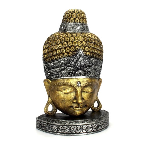 Buddha kopf holz maske - kopf,