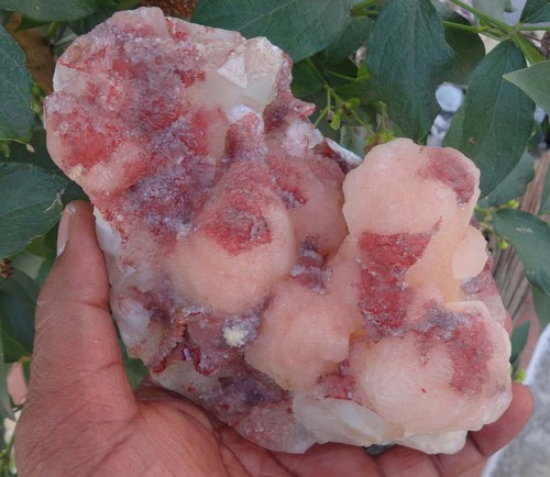 Stilbit auf chalcedony - auf,