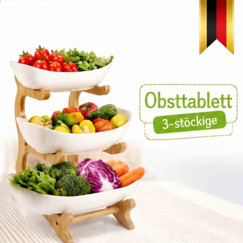 Obstkorb etagere stufig - obstkorb,