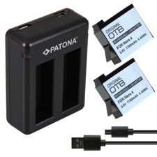 2 x Akku + Dual-Ladegerät