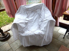 festliche alte  Tischdecke