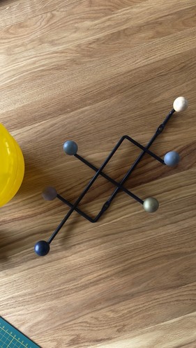 Kleiderhaken bunt mit kugeln - bunt,