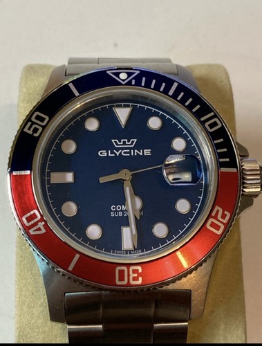 Reloj glycine cuarzo pepsi - reloj, 41