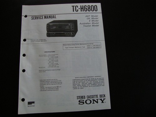 Original service manual - original,