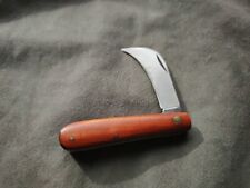 Hakenmesser Klappmesser Garten Hippe altes Vintage Messer Holz Taschenmesser 