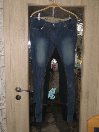 Reithose jeans hkm vollbesatz - reithose,