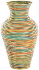 Vase aus Rattan Dekovase