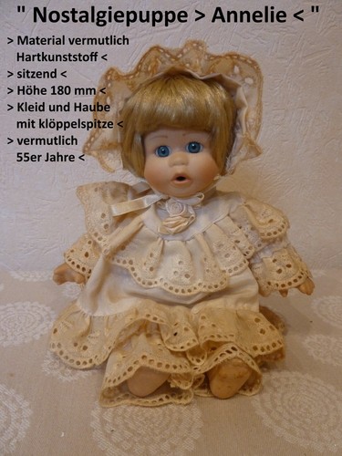 Nostalgiepuppe annelie - ",