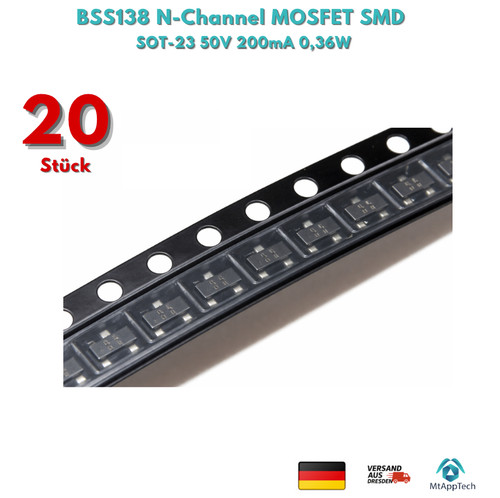 Bss138 channel mosfet smd - n-channel,