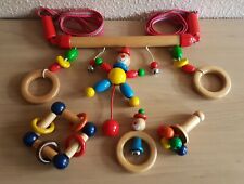 Pädagogisches Holzspielzeug, Baby, Kinderwagenkette, Greifling