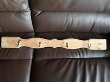 Vintage WAND HAKENLEISTE Kleiderhaken Garderobenhaken Holz Retro