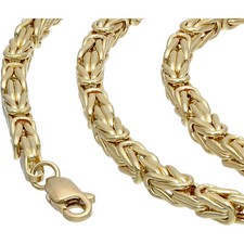 Klassische Königskette 585 14 K Echt Gold 65cm 4mm NEUWERTIG Goldkette Halskette