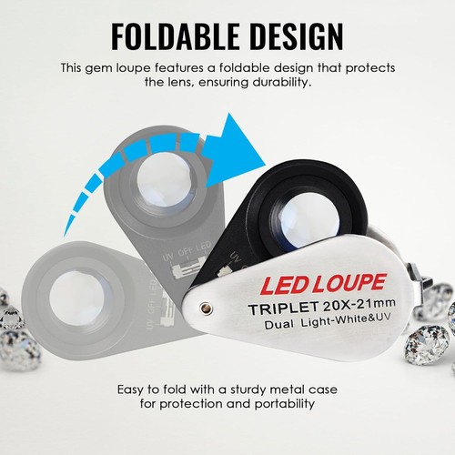 Faltbare lupe 21mm - faltbare,