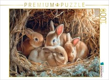 CALVENDO Puzzle Kaninchenportraits | 1000 Teile Lege-Größe 64x48cm Foto-Puzzle f