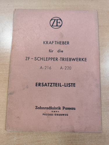 Kraftheber für 216 a 220 - zf, a-220