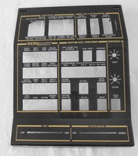 Wersi Bedienfeldblende links Hochglanz Schwarz für Spectra, Wega, Gala... gebr.