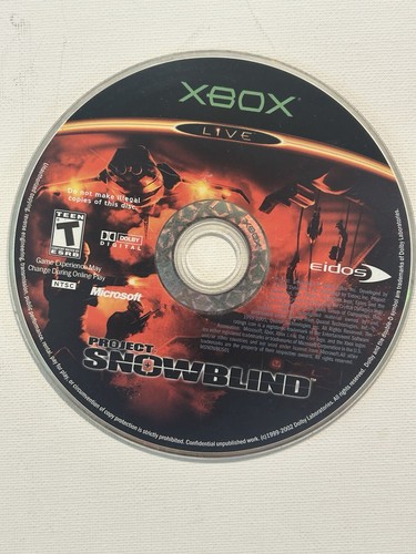 Project snow blind xbox live - snow, blind(xbox