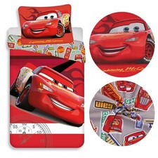 Cars - Lightning McQueen rote Kinderbettwäsche für Jungen Reißverschluss 140x200