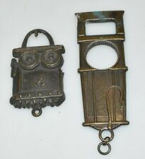 Flaschenöffner Kapselheber Grubenlampe Zeche Bergmann Messing Bronze alt Fach B2