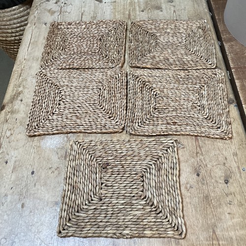 Raffia rattan platzmatten 5 - platzmatten, x