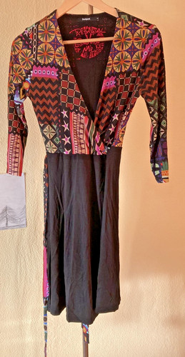 Desigual kleid mit gürtel - desigual,