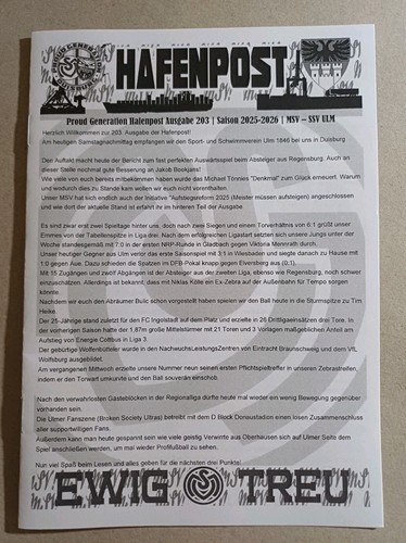 Fanzine ultras flyer - ultras, hafenpost