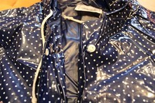 lange Pvc Jacke Mantel  Regenmantel    Gr XL   ## 23