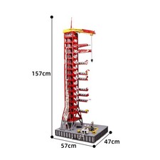 Red Launch Tower Model for