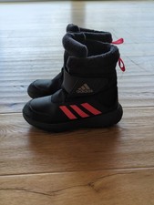 Adidas Kinder Stiefel Winter Gr. 34 Schwarz Klettverschluss Neu