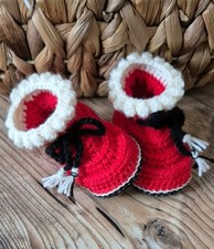 Sonnys Santa Claus Stiefel Babys First Christmas 9 cm 0-3 Monate