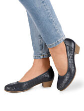 Pumps Damenschuhe Schuhe Halbschuhe Leder blau 6,5 40 Weite H