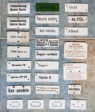 Auswählen aus Emaille Schild alt Emailschild Tankstelle Benzin Öl usw.
