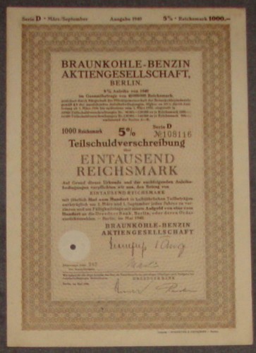 Braunkohle-Benzin