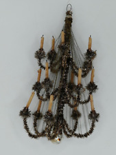 Tinsel Christbaum Ornament Baumschmuck oder Fensterschmuck 22x12 cm alt Antik