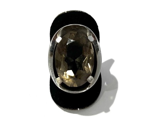 925 silberring rauchquarz - silberring,,