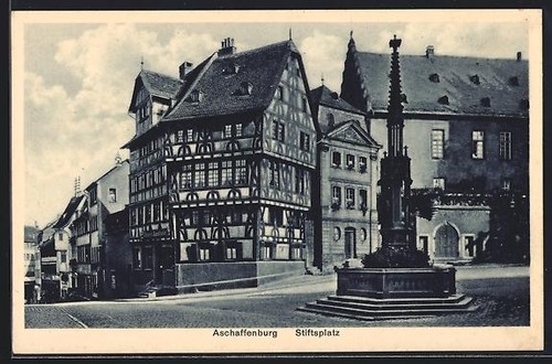 Aschaffenburg stiftsplatz - aschaffenburg,,