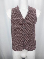 PANICALE Italy Elegante Herren Strickweste 100 % Wolle Knopfleiste Gr. 46