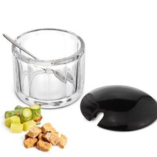 Zuckerdose mit Deckel +Löffel Vorratsdose Marmeladendose Gewürzdose Parmesandose