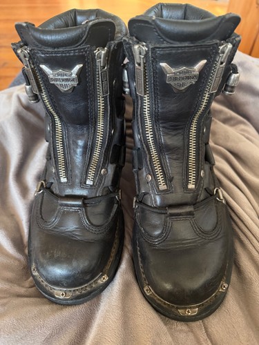 Harley davidson biker boots - boots,