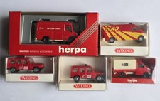5 Feuerwehrmodelle 1:87, Herpa, Wicking mit OVP.