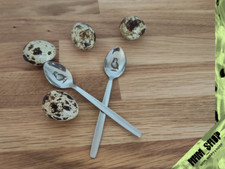 2 x Wachteleierlöffel mit