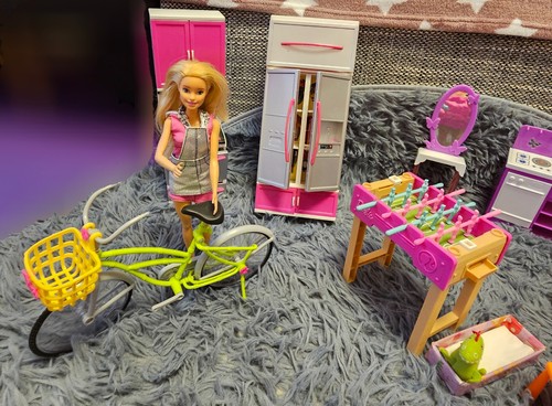 Barbie möbelset 19teilig - barbie,
