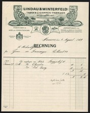 Rechnung Hannover 1909, Lindau