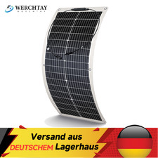 100W 12V Flexible Solarpanel Solarmodul für Wohnmobil Camper Balkonkraftwerk