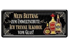 Blechschild lustige Sprüche