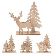4 Pcs Weihnachtstischdeko