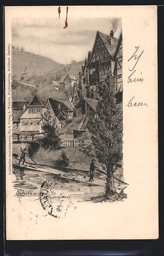Schiltach baden ortspartie - /,