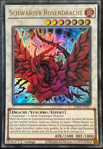Yugioh schwarzer rosendrache - yugioh,