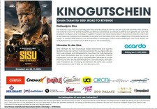 2 Freikarten/Tickets/Kinogutscheine "SISU: ROAD TO REVENGE"