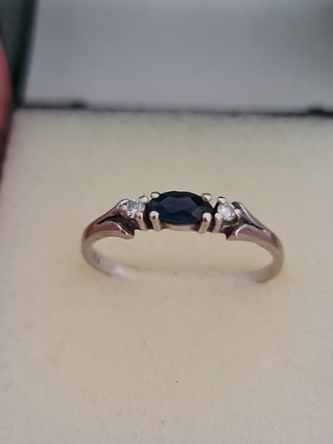 585 weißgold ring - 585,